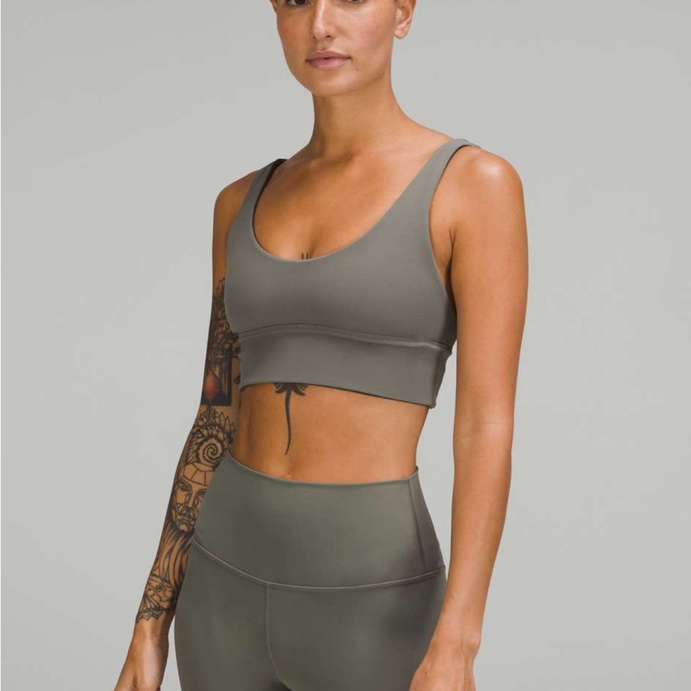 NWT lululemon Align Reversible Bra in Grey Sage and Dark Olive